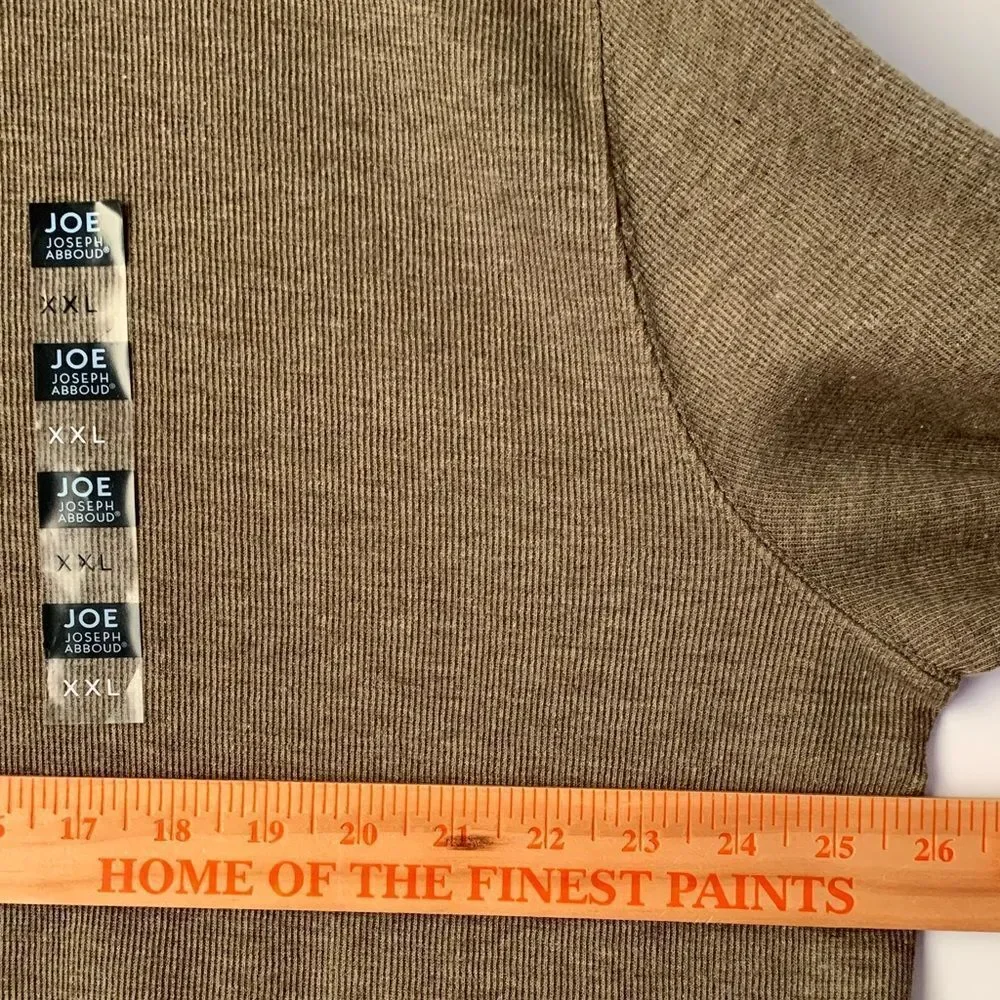 NWT Joe Joseph Abboud Men's Brown Sweater Pullover Size 2XL